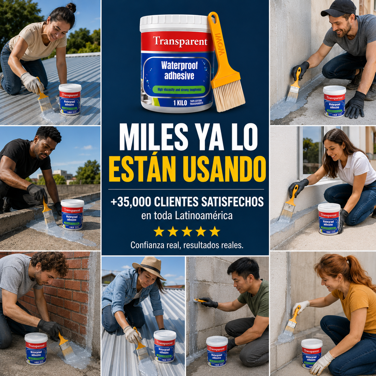 SellaMax™ Protección Invisible Contra Filtraciones 1KG + Brocha
